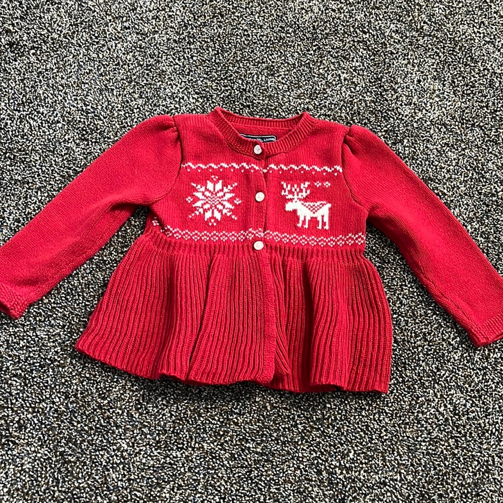 American Living toddler girls’ 18 months Christmas holiday sweater top